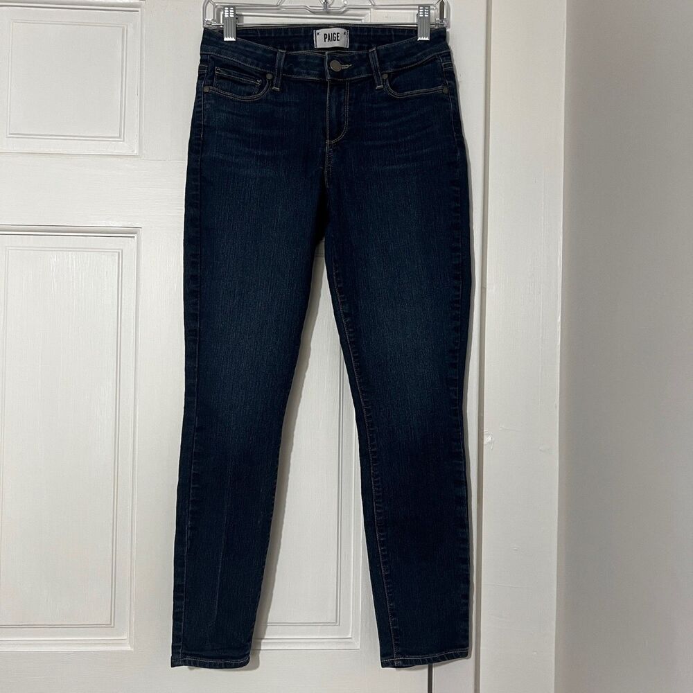 Paige Verdugo Ankle Womens Size 27 Dark Jeans - Picture 2 of 9